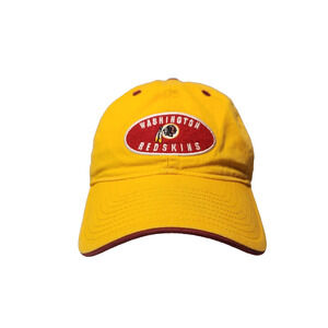Vintage Washington Redskins NFL Football Yellow Adjustable Strap Hat Reebok OSFM